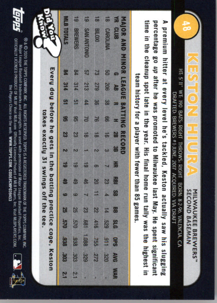 2020 Topps Big League Baseball Orange Parallel Cards #1 to #150 - Picture 89 of 275