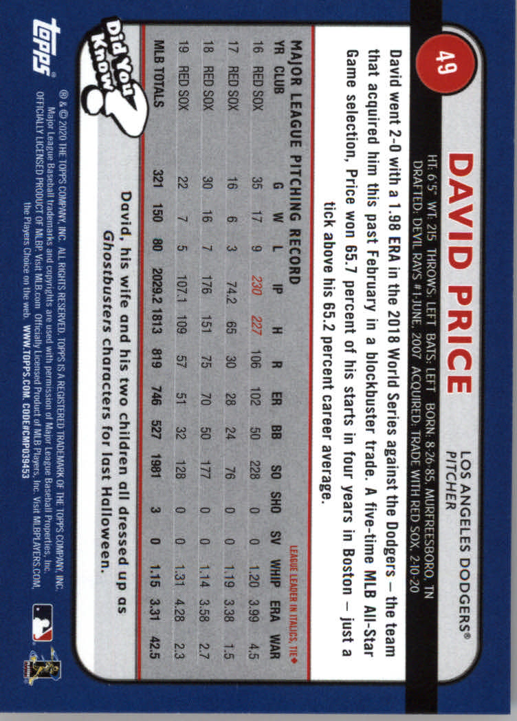 2020 Topps Big League Baseball Orange Parallel Cards #1 to #150 - Picture 91 of 275