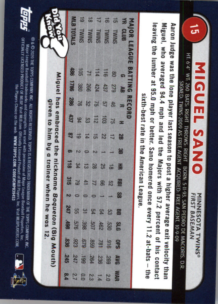 2020 Topps Big League Baseball Orange Parallel Cards #1 to #150 - Picture 29 of 275