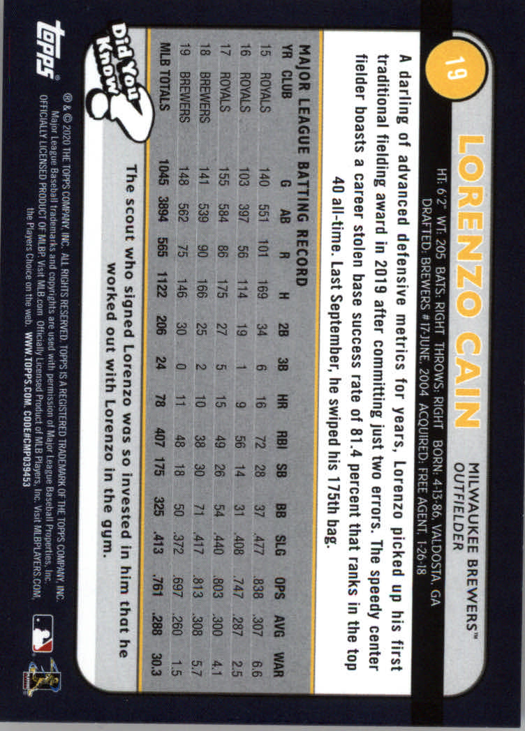 2020 Topps Big League Baseball Orange Parallel Cards #1 to #150 - Picture 37 of 275