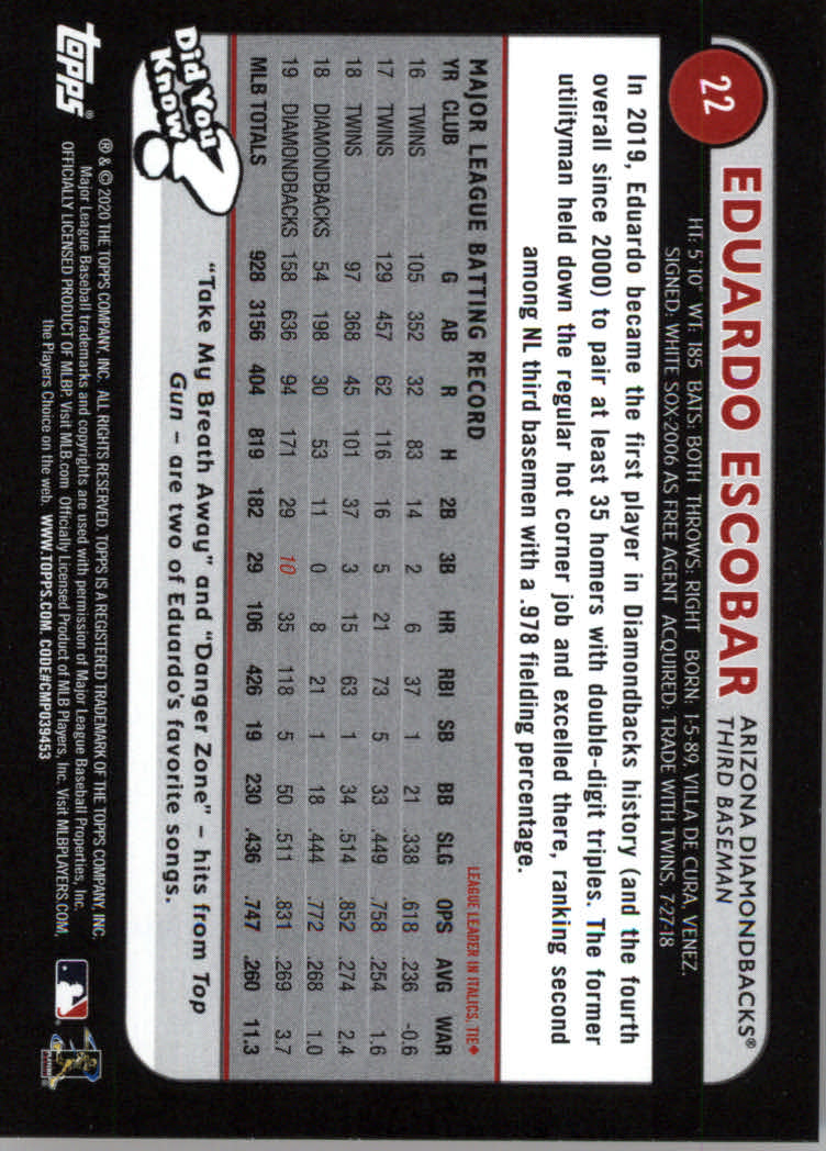 2020 Topps Big League Baseball Orange Parallel Cards #1 to #150 - Picture 43 of 275