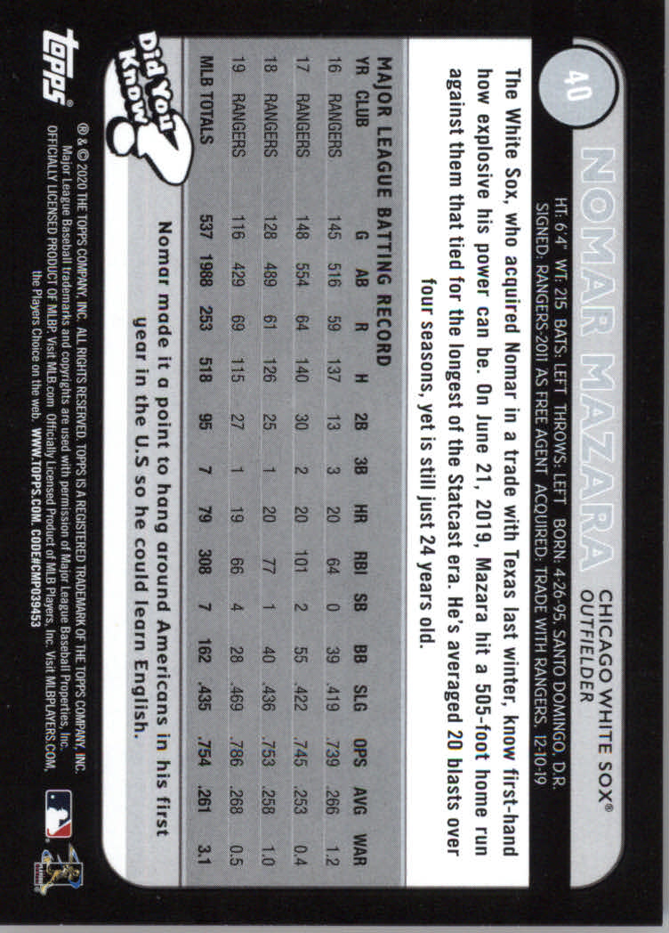2020 Topps Big League Baseball Orange Parallel Cards #1 to #150 - Picture 73 of 275