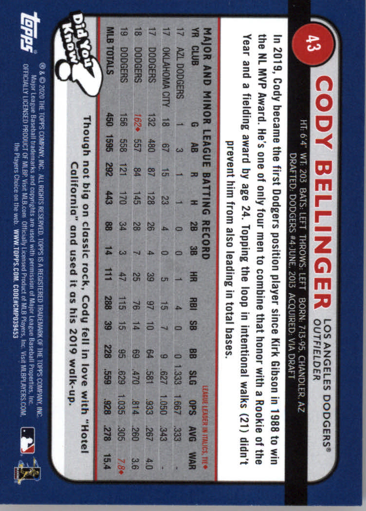 2020 Topps Big League Baseball Orange Parallel Cards #1 to #150 - Picture 79 of 275