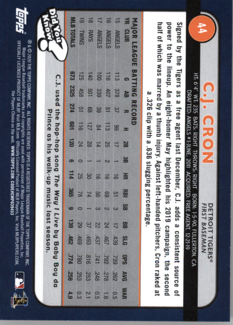 2020 Topps Big League Baseball Orange Parallel Cards #1 to #150 - Picture 81 of 275
