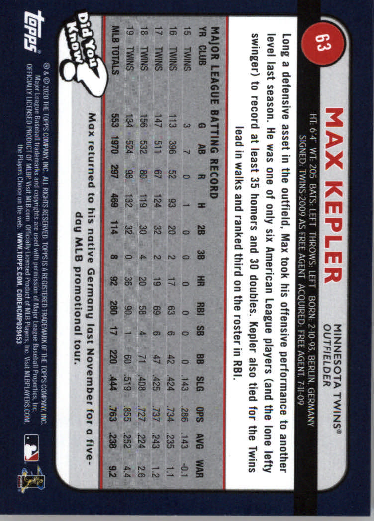 2020 Topps Big League Baseball Orange Parallel Cards #1 to #150 - Picture 119 of 275