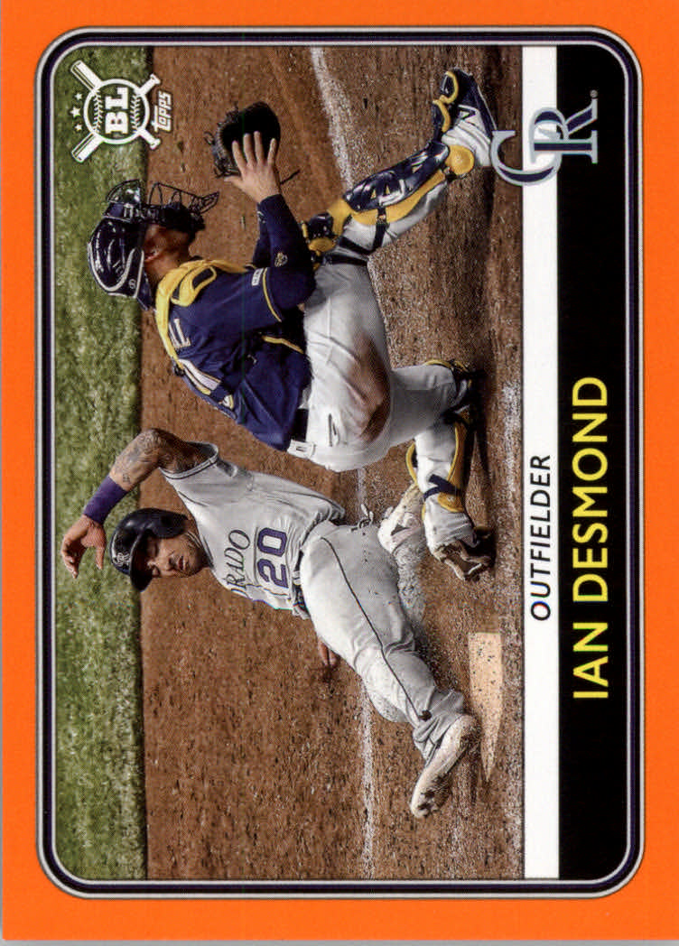 2020 Topps Big League Baseball Orange Parallel Cards #1 to #150 - Picture 148 of 275