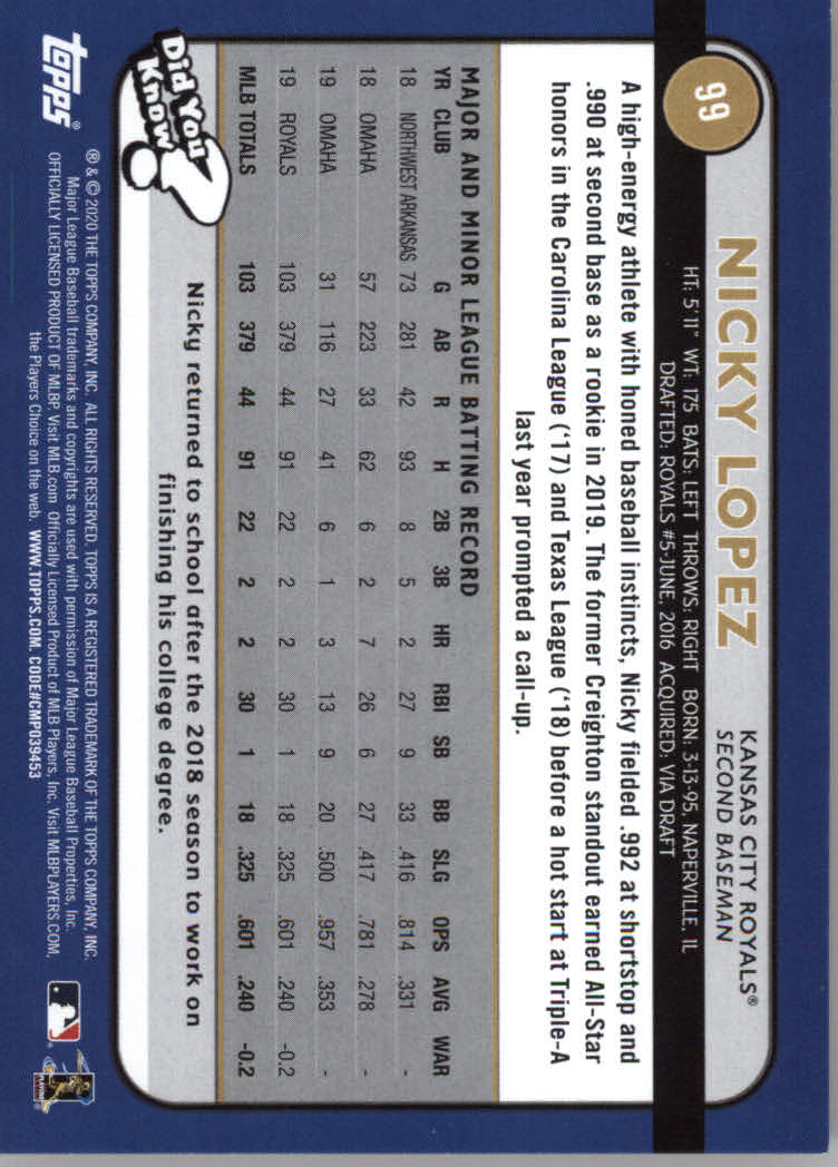 2020 Topps Big League Baseball Orange Parallel Cards #1 to #150 - Picture 183 of 275