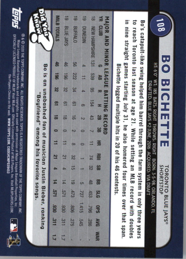 2020 Topps Big League Baseball Orange Parallel Cards #1 to #150 - Picture 201 of 275