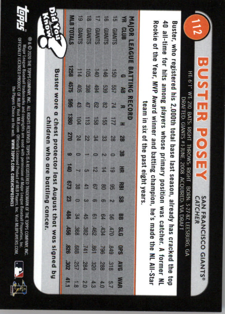 2020 Topps Big League Baseball Orange Parallel Cards #1 to #150 - Picture 205 of 275
