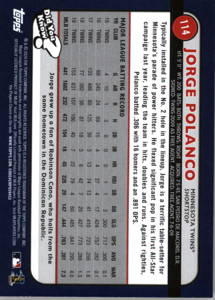 2020 Topps Big League Baseball Orange Parallel Cards #1 to #150 - Picture 209 of 275