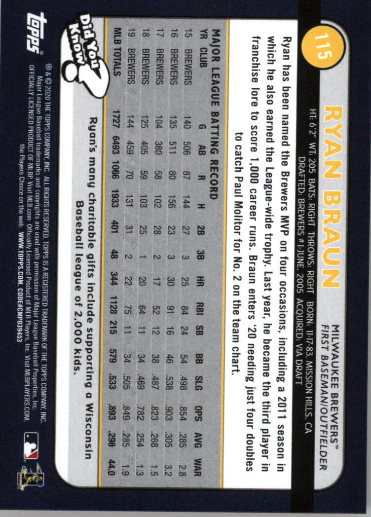 2020 Topps Big League Baseball Orange Parallel Cards #1 to #150 - Picture 211 of 275