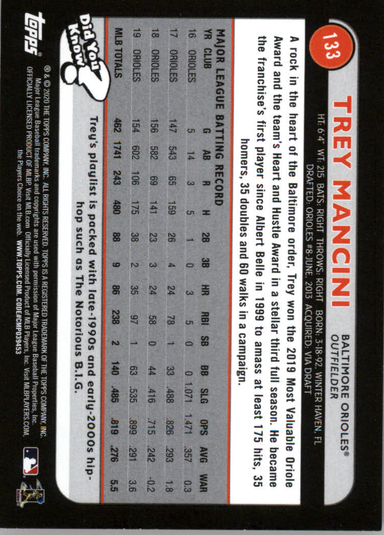 2020 Topps Big League Baseball Orange Parallel Cards #1 to #150 - Picture 241 of 275
