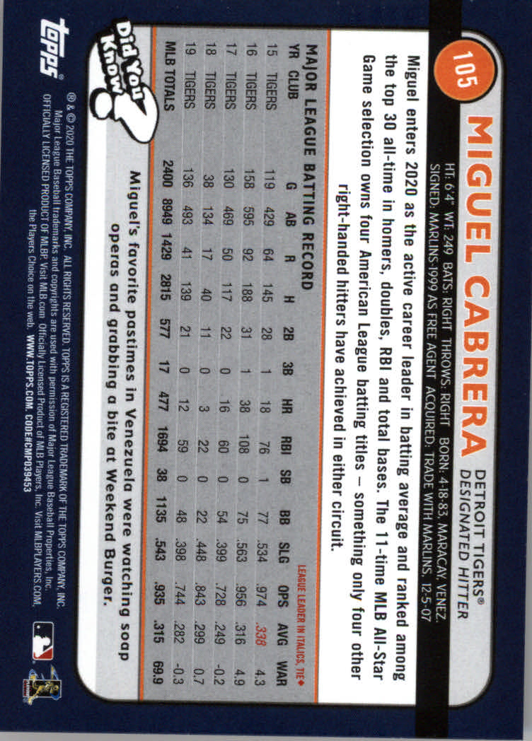 2020 Topps Big League Baseball Orange Parallel Cards #1 to #150 - Picture 195 of 275