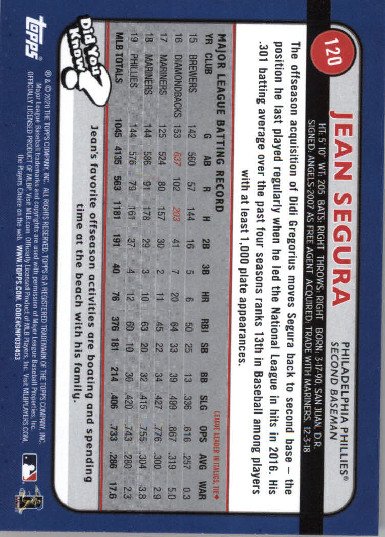 2020 Topps Big League Baseball Orange Parallel Cards #1 to #150 - Picture 221 of 275