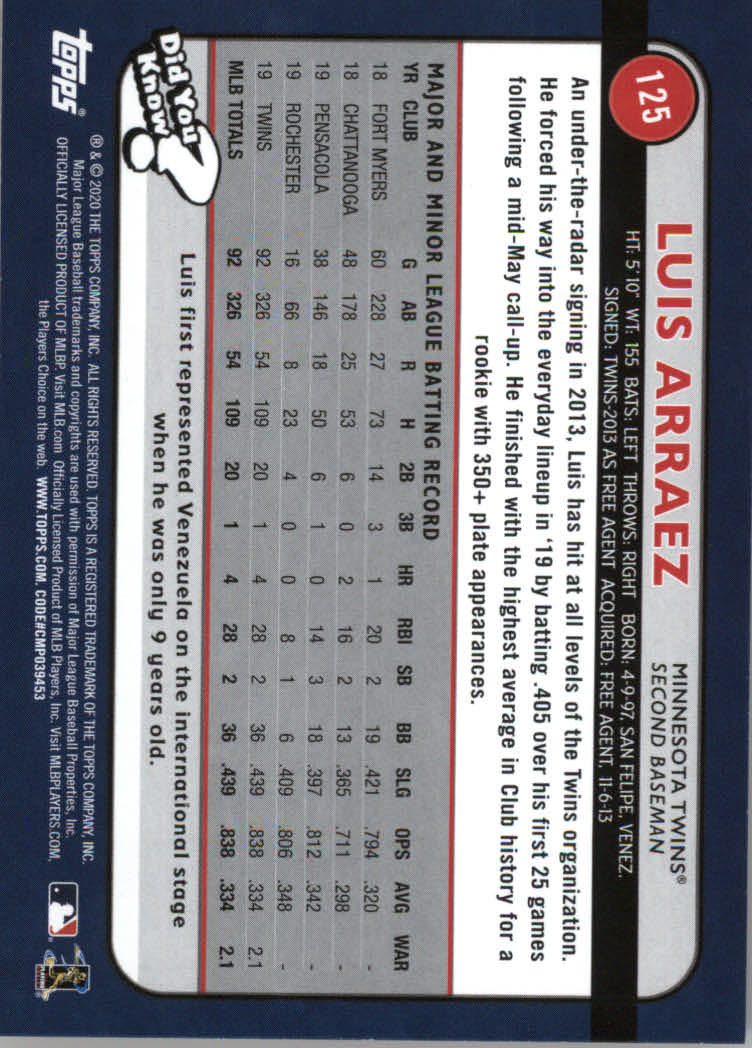 2020 Topps Big League Baseball Orange Parallel Cards #1 to #150 - Picture 229 of 275