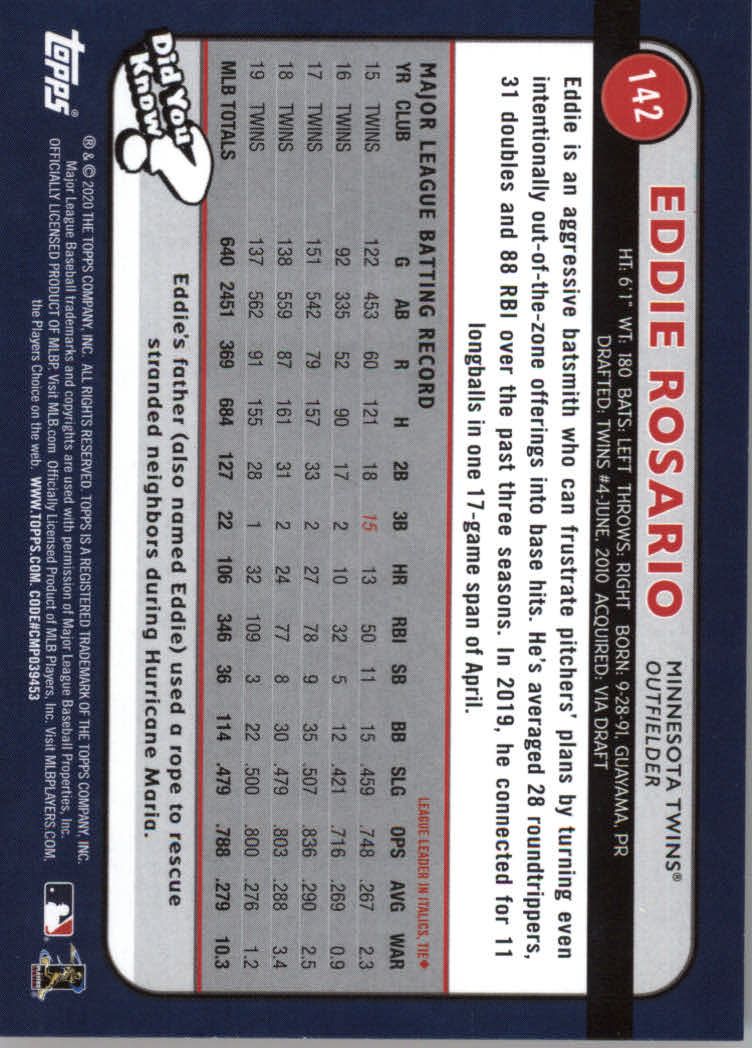 2020 Topps Big League Baseball Orange Parallel Cards #1 to #150 - Picture 259 of 275