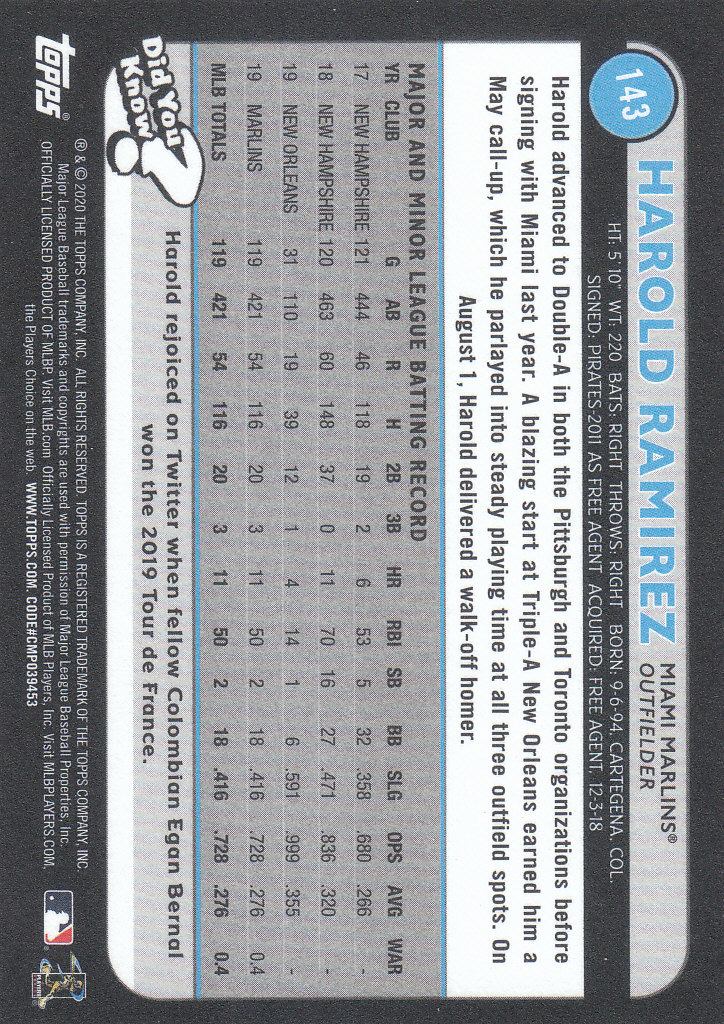 2020 Topps Big League Baseball Black and White Parallel Cards - Picture 7 of 9