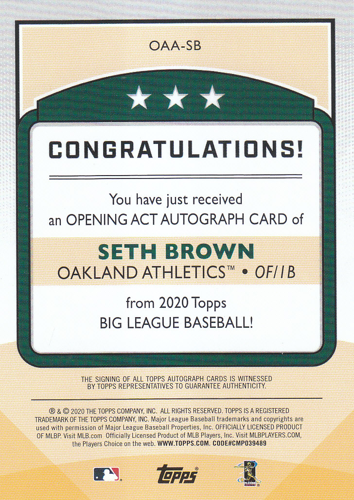 Tarjetas autógrafas de béisbol Topps Big League 2020 - Imagen 13 de 17