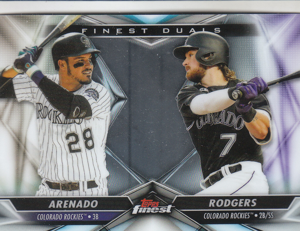 Tarjetas de ""inserto dual"" de béisbol Finest (Topps) 2020 - Imagen 10 de 19