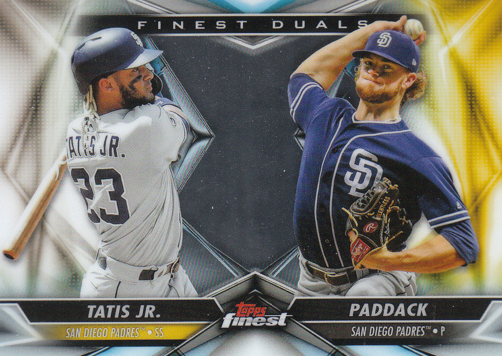 Tarjetas de ""inserto dual"" de béisbol Finest (Topps) 2020 - Imagen 12 de 19