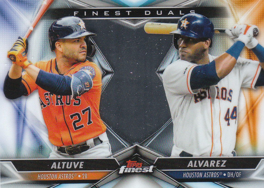 Tarjetas de ""inserto dual"" de béisbol Finest (Topps) 2020 - Imagen 14 de 19