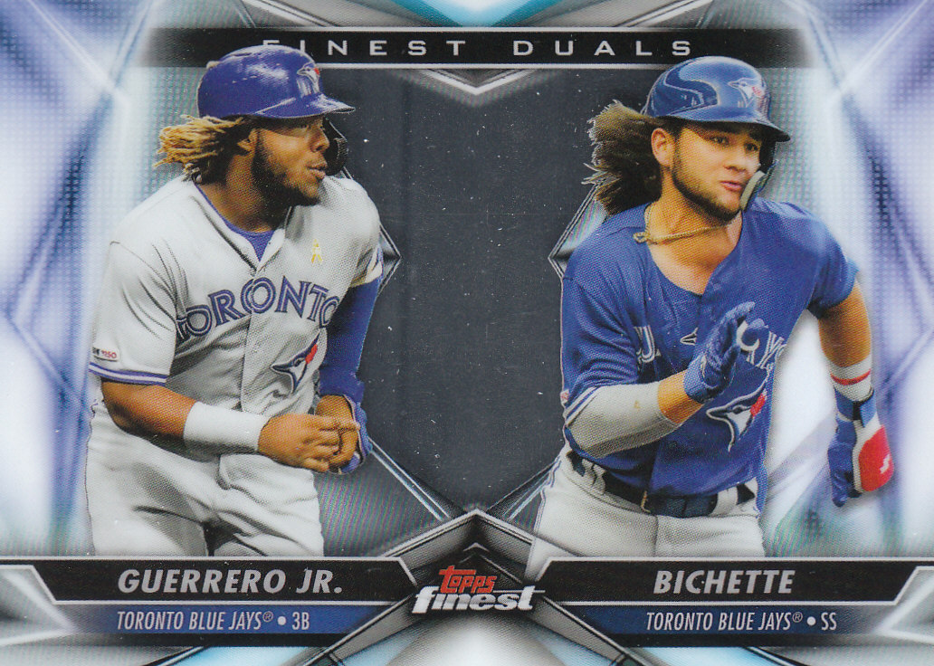 Tarjetas de ""inserto dual"" de béisbol Finest (Topps) 2020 - Imagen 16 de 19