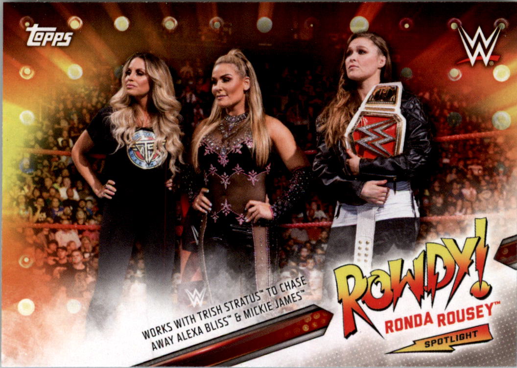 2019 Topps WWE Raw Ronda Rousey Spotlight Wrestling Cards Complete Your Set Pick 