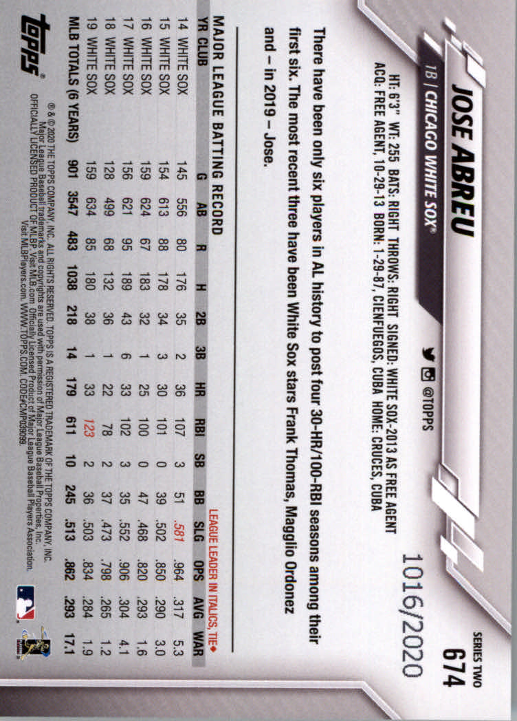2020 Topps Baseball Gold Parallel Cards #D/2020 - Bild 81 von 83