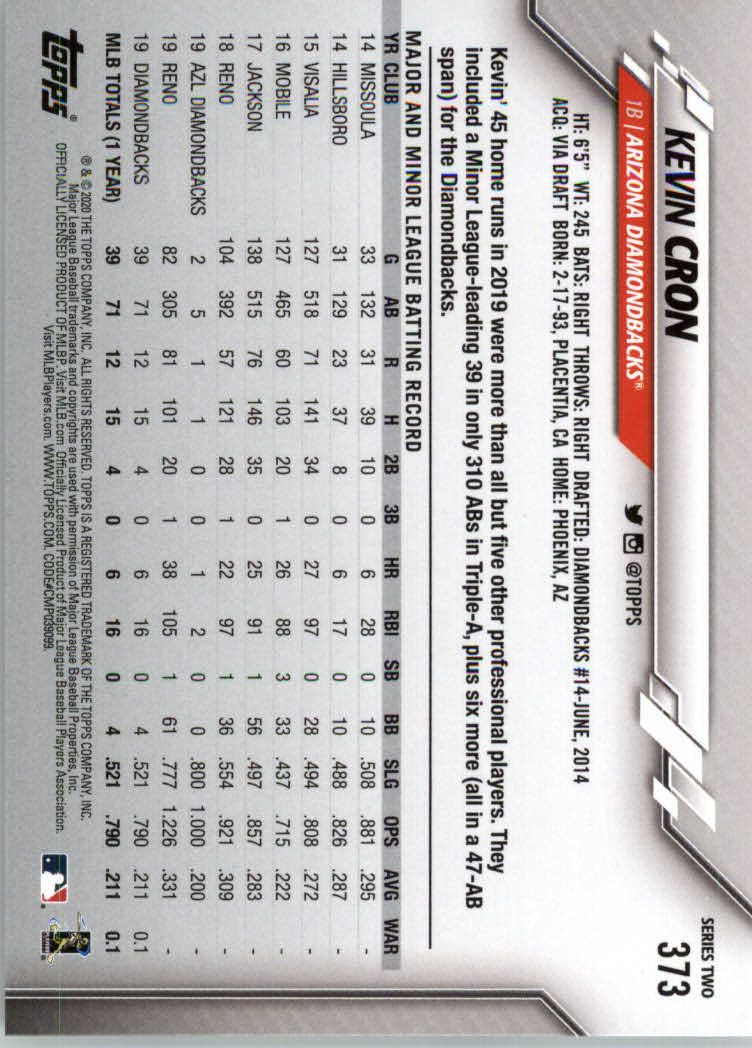 2020 TOPPS BASEBALL ASSORTED SINGLES U-PICK #251-500 - Picture 117 of 301