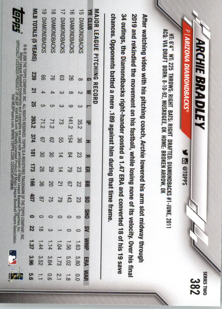 2020 TOPPS BASEBALL ASSORTED SINGLES U-PICK #251-500 - Picture 129 of 301