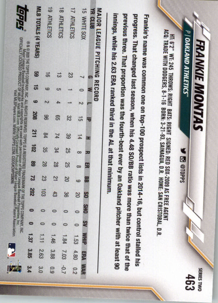 2020 TOPPS BASEBALL ASSORTED SINGLES U-PICK #251-500 - Picture 243 of 301