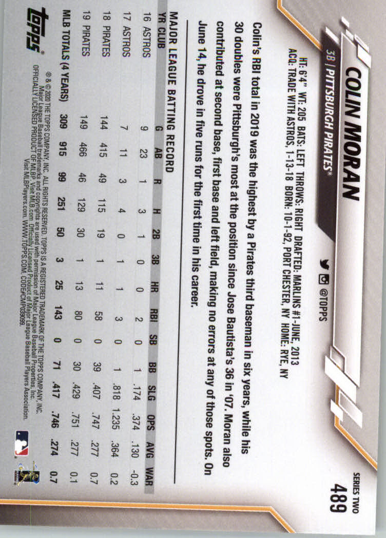 2020 TOPPS BASEBALL ASSORTED SINGLES U-PICK #251-500 - Picture 283 of 301