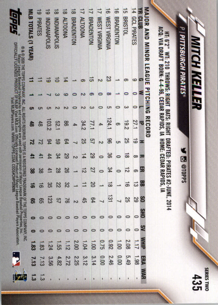 2020 TOPPS BASEBALL ASSORTED SINGLES U-PICK #251-500 - Picture 201 of 301