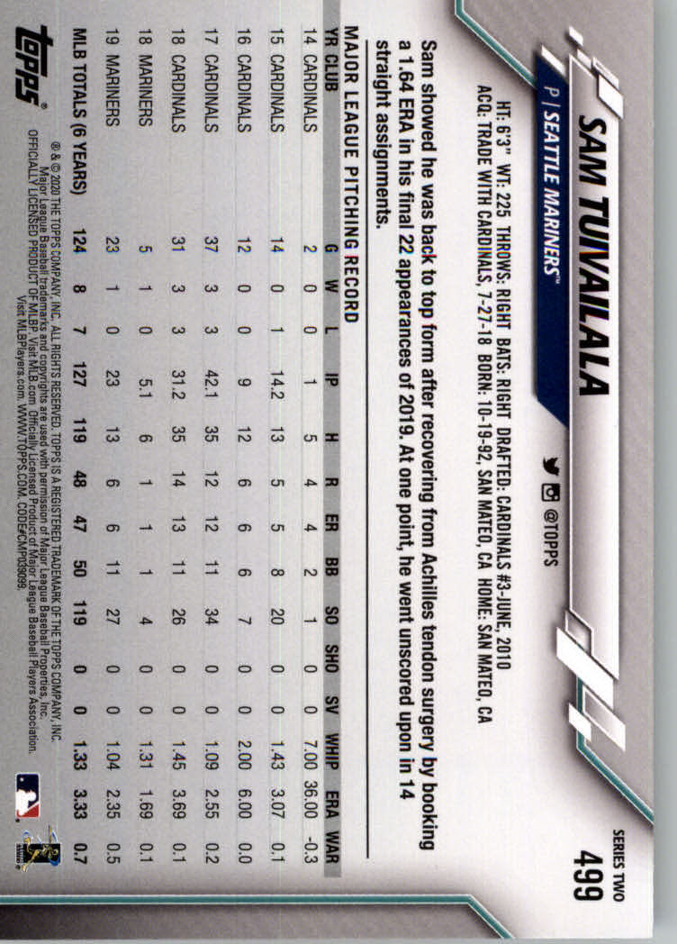 2020 TOPPS BASEBALL ASSORTED SINGLES U-PICK #251-500 - Picture 299 of 301