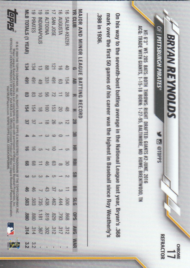 2020 Topps Chrome Baseball "Refractors" Parallel Cards - Picture 15 of 195