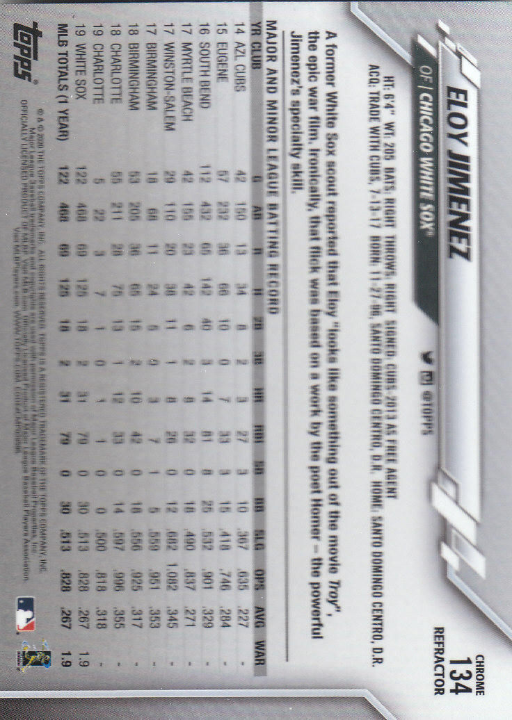 2020 Topps Chrome Baseball "Refractors" Parallel Cards - Picture 131 of 195