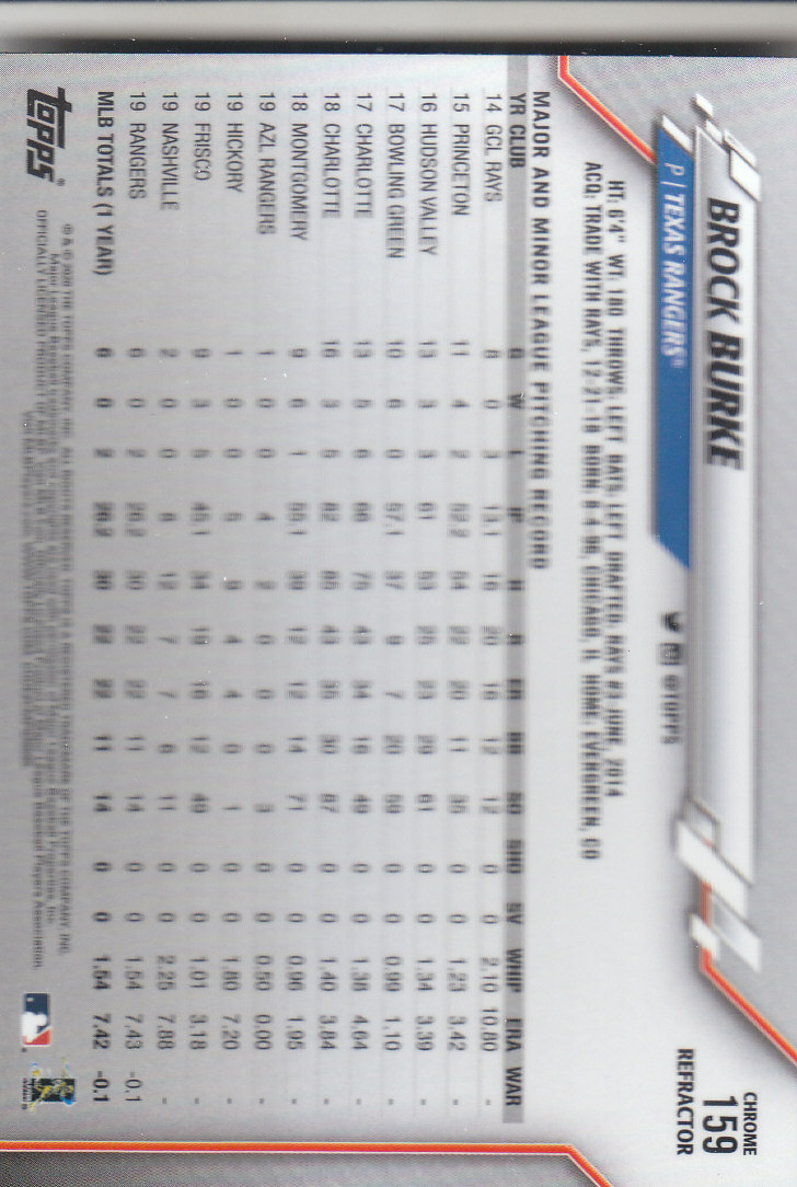 2020 Topps Chrome Baseball "Refractors" Parallel Cards - Picture 153 of 195