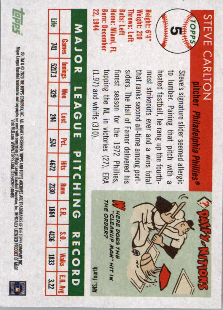 2020 Topps Archives Baseball Main Set Cards #1 to #160 Rookies and Veterans - Picture 11 of 293