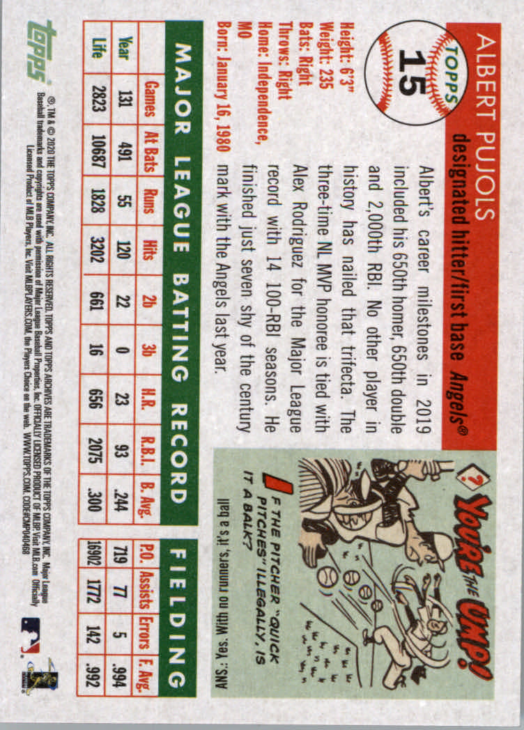 2020 Topps Archives Baseball Main Set Cards #1 to #160 Rookies and Veterans - Picture 31 of 293