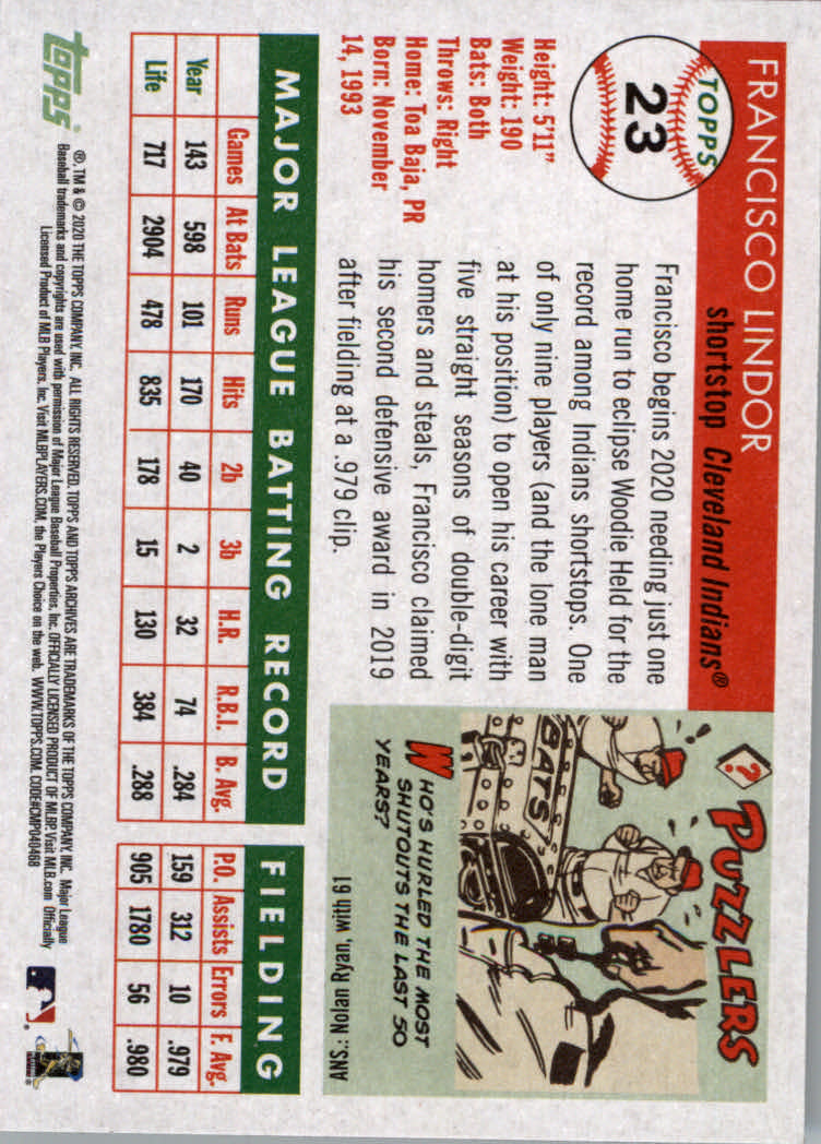 2020 Topps Archives Baseball Main Set Cards #1 to #160 Rookies and Veterans - Picture 45 of 293