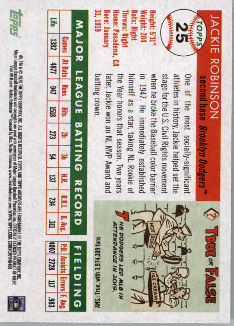 2020 Topps Archives Baseball Main Set Cards #1 to #160 Rookies and Veterans - Picture 49 of 293