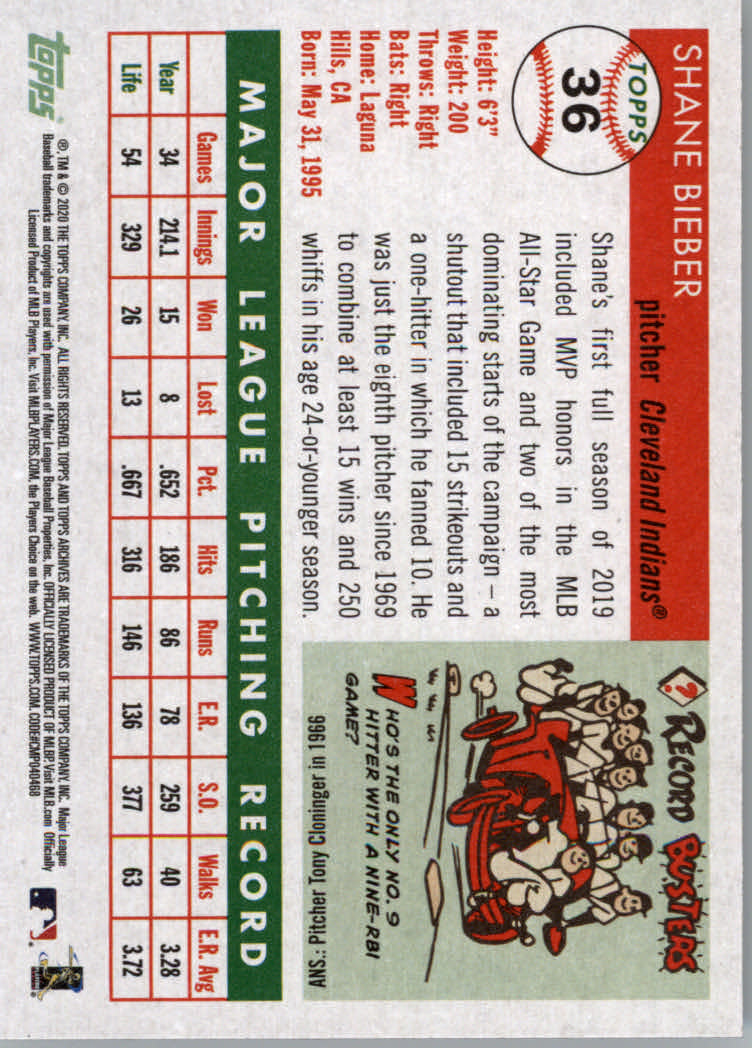2020 Topps Archives Baseball Main Set Cards #1 to #160 Rookies and Veterans - Picture 69 of 293