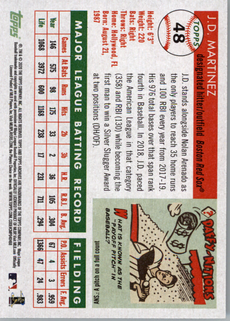 2020 Topps Archives Baseball Main Set Cards #1 to #160 Rookies and Veterans - Picture 91 of 293