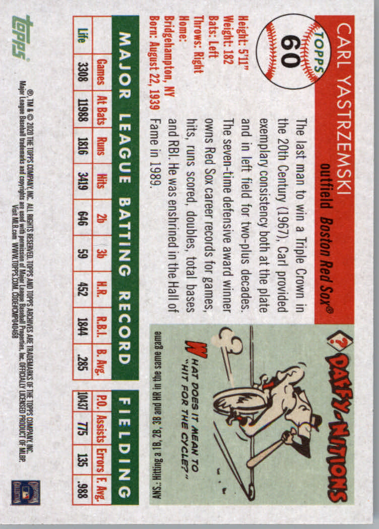 2020 Topps Archives Baseball Main Set Cards #1 to #160 Rookies and Veterans - Picture 113 of 293