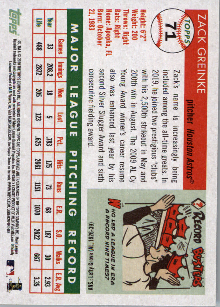 2020 Topps Archives Baseball Main Set Cards #1 to #160 Rookies and Veterans - Picture 133 of 293