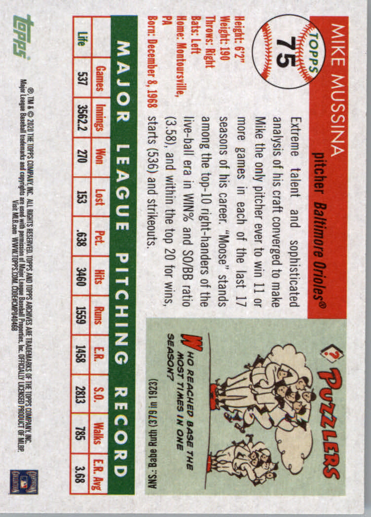 2020 Topps Archives Baseball Main Set Cards #1 to #160 Rookies and Veterans - Picture 141 of 293