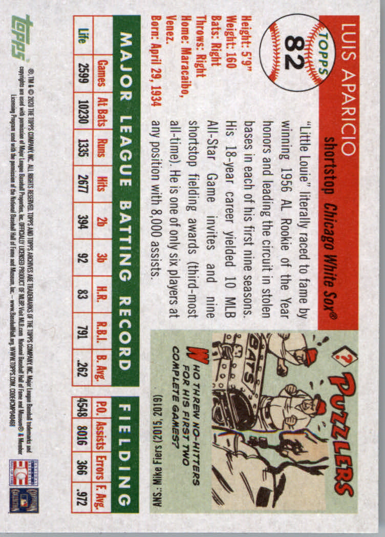 2020 Topps Archives Baseball Main Set Cards #1 to #160 Rookies and Veterans - Picture 155 of 293