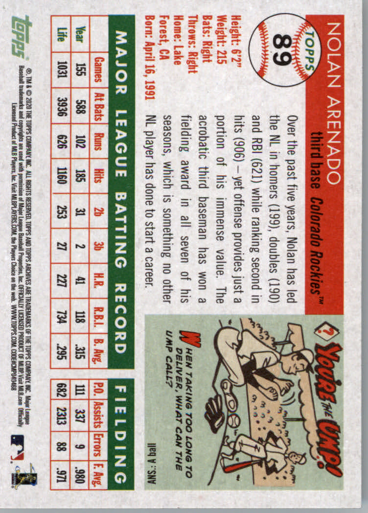 2020 Topps Archives Baseball Main Set Cards #1 to #160 Rookies and Veterans - Picture 169 of 293