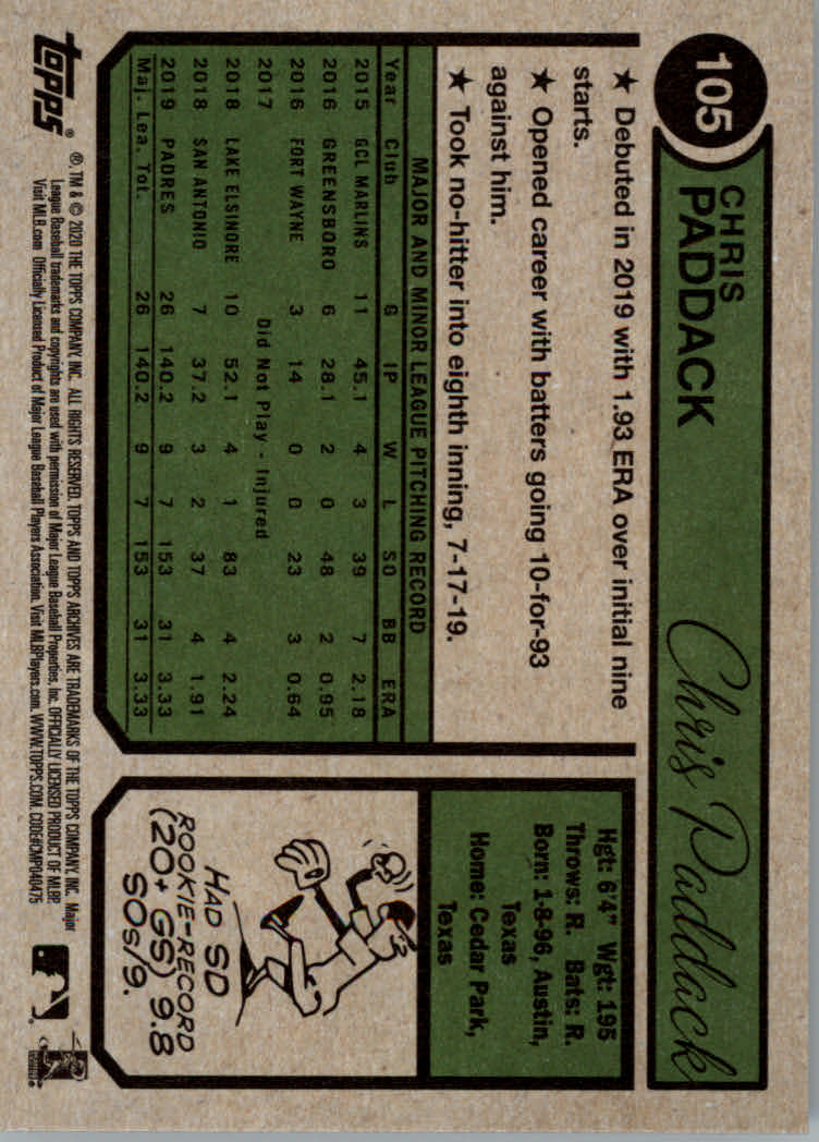 2020 Topps Archives Baseball Main Set Cards #1 to #160 Rookies and Veterans - Picture 197 of 293