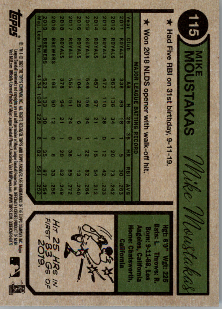 2020 Topps Archives Baseball Main Set Cards #1 to #160 Rookies and Veterans - Picture 217 of 293